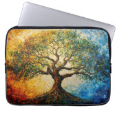Wissensbaum - Ölgemälde Laptopschutzhülle (Vorderseite)