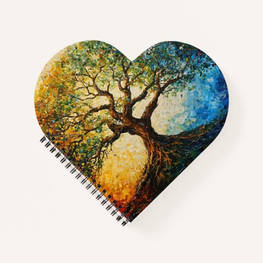 Wissensbaum - Ölgemälde Notizblock (Vorderseite)