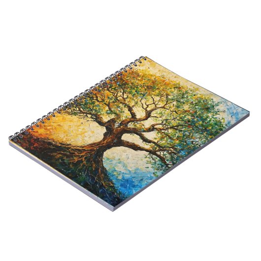 Wissensbaum - Ölgemälde Notizblock (Linke Seite)