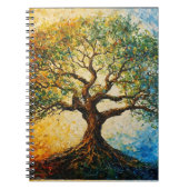 Wissensbaum - Ölgemälde Notizblock (Vorderseite)