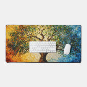 Wissensbaum - Ölgemälde Schreibtischunterlage (Tastatur & Maus)