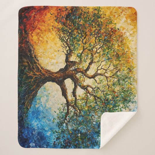 Wissensbaum - Ölgemälde Sherpadecke (Vorderseite)