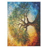 Wissensbaum - Ölgemälde Tischdecke (Vorderseite)