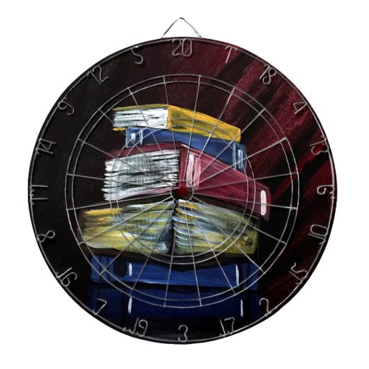 Wissensbücher Dartscheibe (vorne)