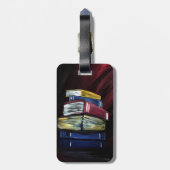 Wissensbücher Gepäckanhänger (Rückseite vertikal)