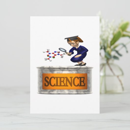 Wissenschaft 2 einladung (Stehend Vorderseite)