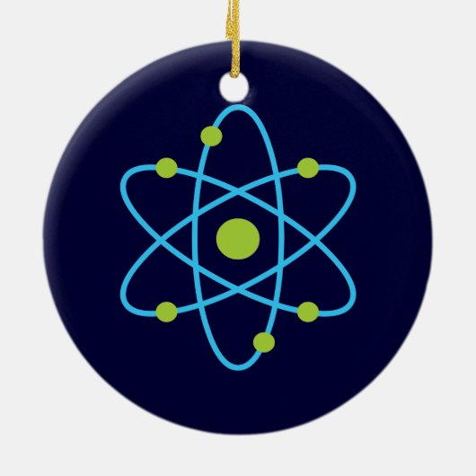 Wissenschaft Atom Keramik Ornament (Hinten)
