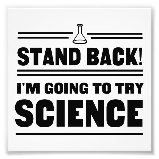 Wissenschaft ausprobieren fotodruck (Vorne)