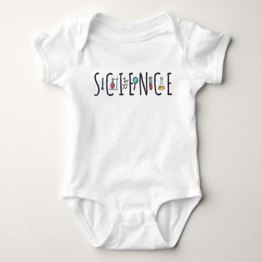 Wissenschaft Baby Strampler (Vorderseite)
