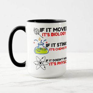 Wissenschaft BIOLOGIE CHEMIE PHYSIK Tasse