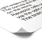 Wissenschaft, Biowissenschaft, das Auge Poster (Ecke)