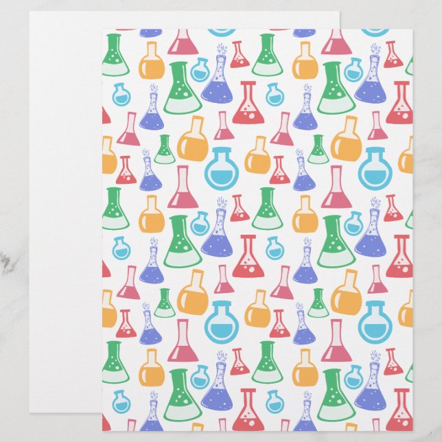 Wissenschaft / Chemie Musterkarton (Vorne/Hinten)