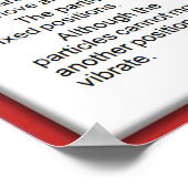 Wissenschaft, Chemie, Partikel in Feststoffen Poster (Ecke)