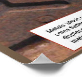 Wissenschaft, Chemie, Reaktivität Poster (Ecke)