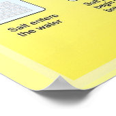 Wissenschaft, Chemie, Salzgewinnung Poster (Ecke)