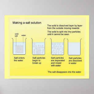 Wissenschaft, Chemie, Salzgewinnung Poster