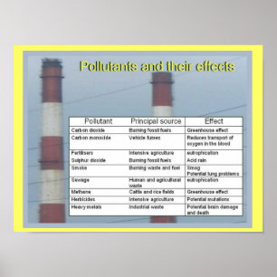 Wissenschaft, Chemie, Schadstoffe und ihre Auswirk Poster
