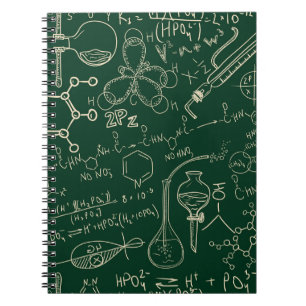 Wissenschaft, Chemie, vintage Labor Muster Notizblock