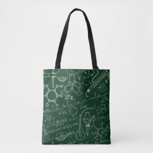Wissenschaft, Chemie, vintage Labor Muster Tasche