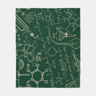 Wissenschaft, Chemie, Vintage Labormuster Fleecedecke