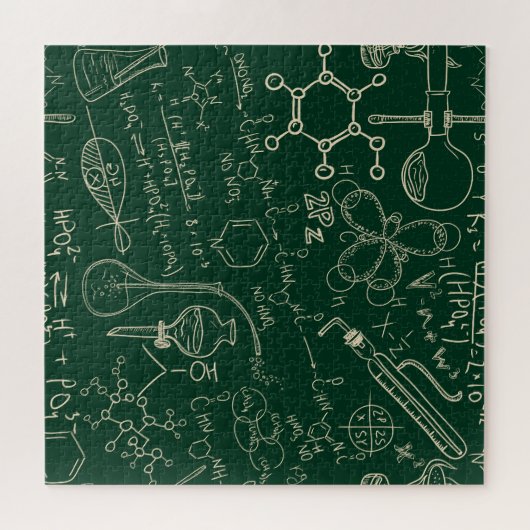 Wissenschaft, Chemie, Vintage Labormuster Puzzle (Horizontal)