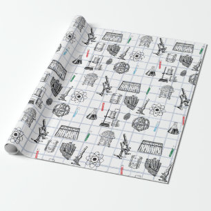 Wissenschaft Chemie Wissenschaftler Muster Geschenkpapier