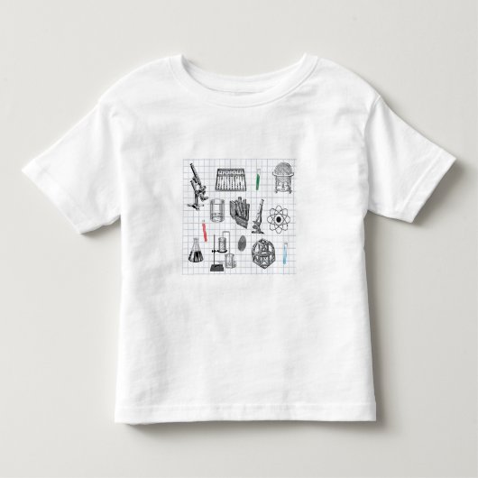 Wissenschaft Chemie Wissenschaftler Muster Kleinkind T-shirt (Vorderseite)