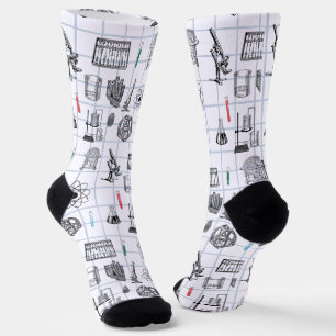 Wissenschaft Chemie Wissenschaftler Muster Socken