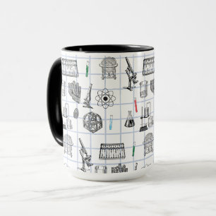 Wissenschaft Chemie Wissenschaftler Muster Tasse