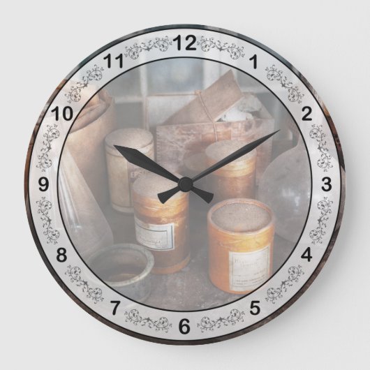 Wissenschaft - Chemist - Versuchsreif Große Wanduhr (Vorderseite)