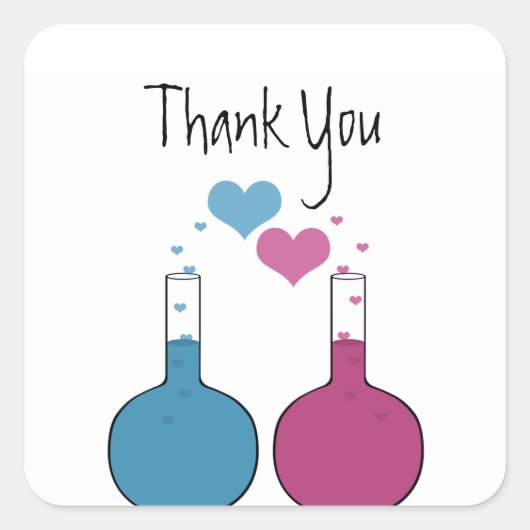 Wissenschaft der Liebe Dankeschön an Stickers (Vorderseite)