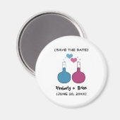 Wissenschaft der Liebe Speichern Sie das Datumsfen Magnet (Vorderseite/Rückseite)