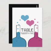 Wissenschaft der Liebe Tischnummer Postkarte (Vorne/Hinten)