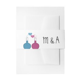 Wissenschaft der Liebe Wedding Bands Einladungsbanderole