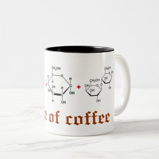 Wissenschaft des Kaffees Zweifarbige Tasse (VorderseiteRechts)