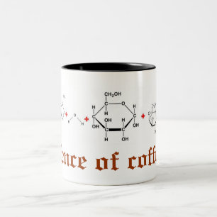 Wissenschaft des Kaffees Zweifarbige Tasse