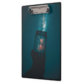 Wissenschaft des Kosmos in einer Jar-Zwischenablag Klemmbrett (Links)