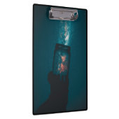 Wissenschaft des Kosmos in einer Jar-Zwischenablag Klemmbrett (Rechts)