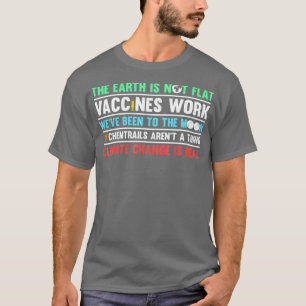 Wissenschaft Die Erde funktioniert nicht mit flach T-Shirt