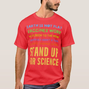 Wissenschaft - Die Erde ist kein flacher Impfstoff T-Shirt