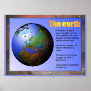Wissenschaft, die Erde Poster