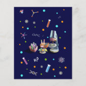 Wissenschaft Einladungen am Geburtstag (Rückseite)