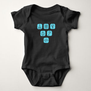 Wissenschaft Elemente Artikel Baby Strampler