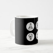 Wissenschaft Elemente Kaffeetasse (Vorderseite Links)