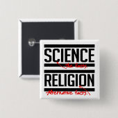 Wissenschaft = Fakten und Religion = Alternative F Button (Vorne & Hinten)