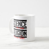 Wissenschaft = Fakten und Religion = Alternative F Kaffeetasse (Vorderseite Links)