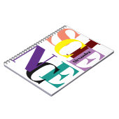 "WISSENSCHAFT" farbenfroh personalisiert Notizblock (Linke Seite)