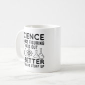 Wissenschaft findet Dinge heraus Kaffeetasse (Vorderseite Links)
