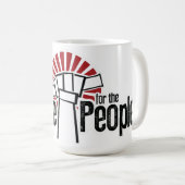 Wissenschaft für die Kaffee-Tasse der Leute-15oz Kaffeetasse (VorderseiteRechts)