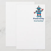 Wissenschaft für Kinder - Roboter Briefpapier (Vorne/Hinten)